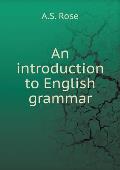 An introduction to English grammar