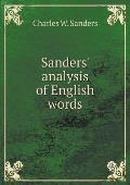 Sanders' analysis of English words