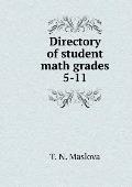 Directory of student math grades 5-11
