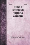 Rime e lettere di Vittoria Colonna