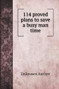 114 proved plans to save a busy man time