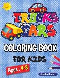 Vehicle Coloring Book for Kids: Car Coloring Book for Kids, Truck Coloring Book for Kids