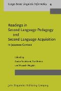 Readings in Second Language Pedagogy And Second Language Acquisition