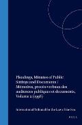 Pleadings, Minutes of Public Sittings and Documents / M?moires, Proc?s-Verbaux Des Audiences Publiques Et Documents, Volume 2 (1998)