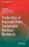 Production of Materials from Sustainable Biomass Resources