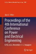 Proceedings of the 4th International Conference on Power and Electrical Engineering: Icpee 2023, November 3-5, Singapore