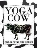 Yoga Cow 2022-2023 Two Year Planner: Two Years Starting January 2022 To December 2023, 8.5x 11 To-Do List With Contact Pages, Yoga Calendar, Yoga Trac