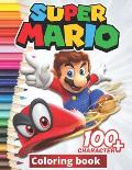 Super mario Coloring Book: +100 Illustrations, wonderful Jumbo Super mario Coloring Book For Kids Ages 3-7, 4-8, 8-10, 8-12, Fun, (Super mario Bo