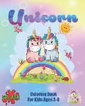 Unicorn coloring book for kids ages 3-8: can color toddler coloring book gift for children and kids valentine