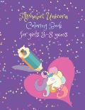 Alphabet Unicorn Coloring Book for girls 3-8 years: Learn, Read, write and color A to Z unicorn Activity 8.5x11 book