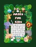 Mazes for Kids: Fun and Challenging Mazes for Kids - Amazing Animals Activity Book for Kids - Maze Book for Kids Ages - 6-12 -