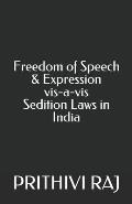 Freedom of Speech & Expression vis-a-vis Sedition Laws in India