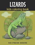 Lizards Kids Coloring Book: A Fun Coloring Book For Kids And Teens Boys and Girls